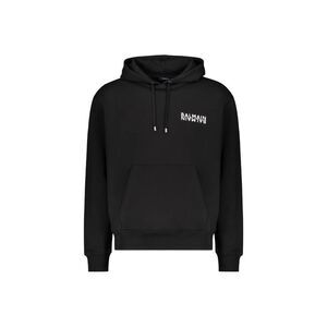 Balmain Black Cotton Men's Hoodie